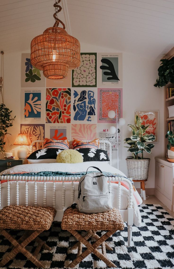 Checkered rug