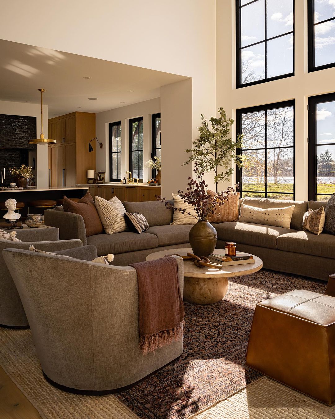 what color area rug goes with a white sofa