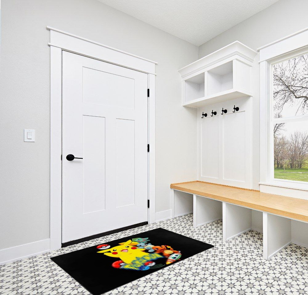 Anime Rug， Large Floor Rugs for Boys Girls Bedroom Room Decor，Washable Non-Slip Stain Resistant Carpet，for Nursery Backyard Decor 3X5Ft in White Modern Entryway