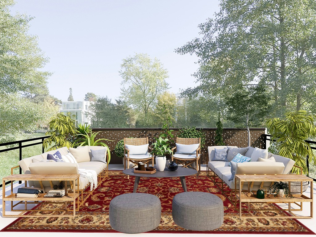Home Dynamix Royalty Elati Traditional Area Rug 7'8"x10'4", Oriental Red/Ivory in Scandinavian Modern Patio