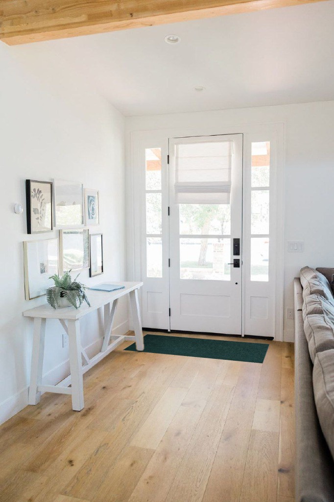 Bright House Solid Color Area Rug Forest Green - 2' x 4' A-DC4 in White Scandinavian Entryway