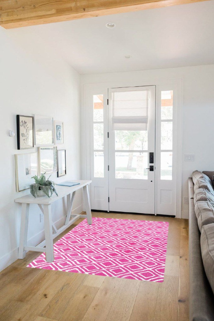 Soft Area Rugs for Bedroom Living Room in White Scandinavian Entryway