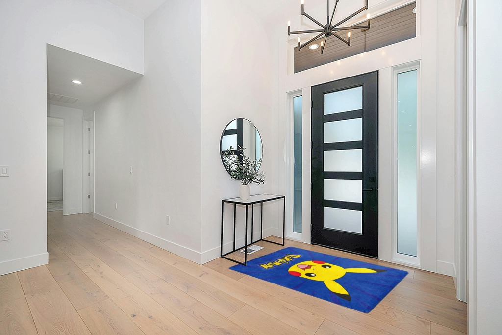 Northwest Pokemon Burst Pika Silk Touch Throw Blanket, 46" x, 60" in Modern White Entryway