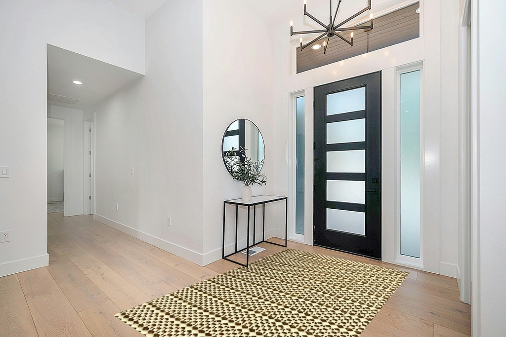 Superior Area Rug Pad, Non-Slip, Non-Skid, Floor Protector, Table Runner, Hardwood and Tile Floors Padding, Washable, Place Mats, Gripper Mat, Slide Stoppers, Rubber Rug Grip, 5' x 8', Cream in Modern White Entryway