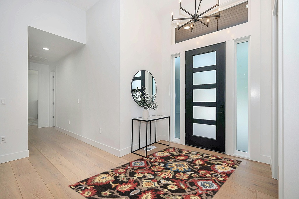 SAFAVIEH Blossom Collection 5' x 8' Charcoal/Multi BLM402H Handmade Floral Premium Wool Living Room Dining Bedroom Area Rug in Modern White Entryway