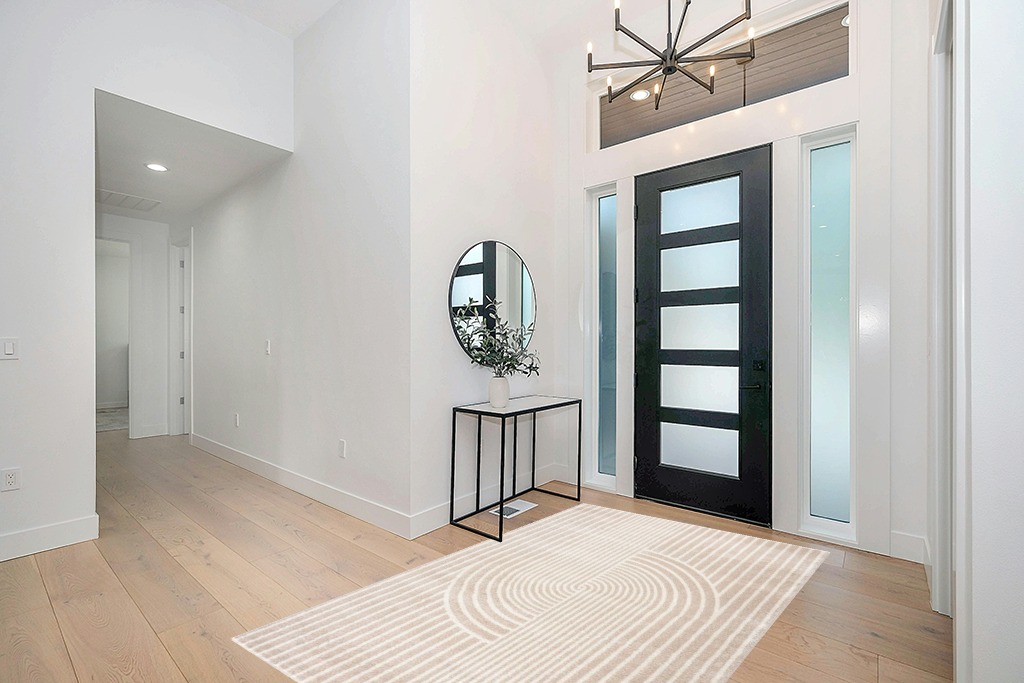 Abani Rugs Beige Arch Pattern Knot Modern Print Premium Area Rug - Contemporary No-Shed Neutral 5’3” x 7’6” (5'x8') Bedroom Rug in Modern White Entryway