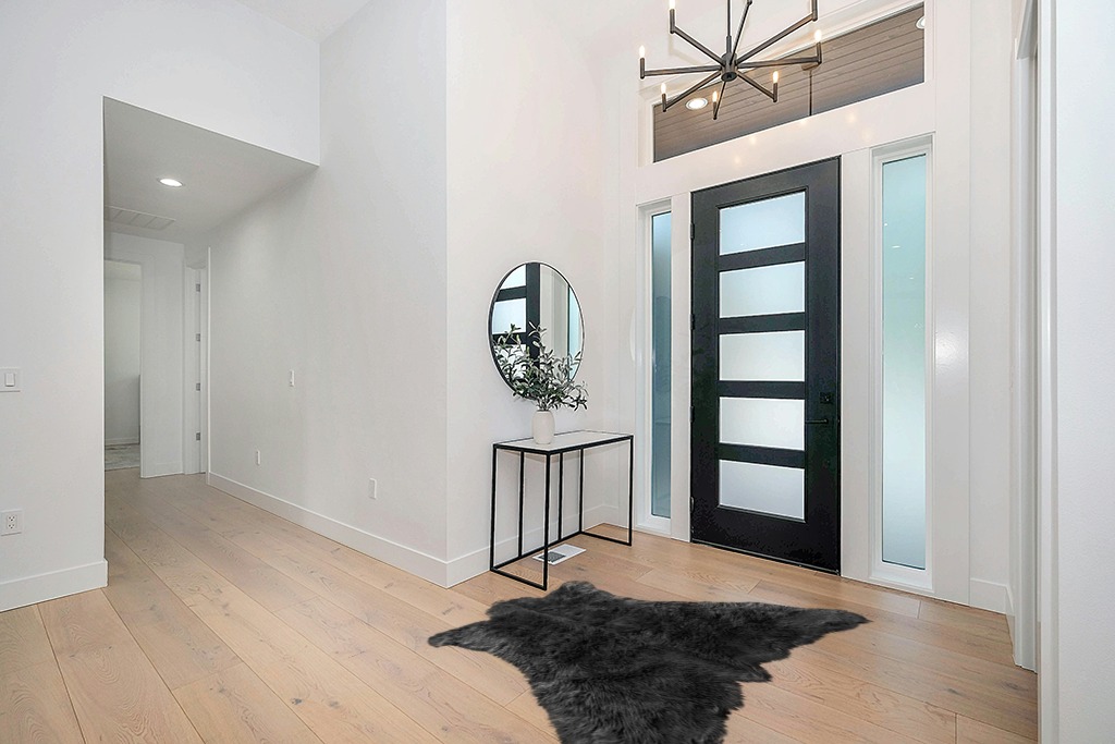 Faux Fur Bearskin Rug, Realistic Shag, Area Rug, Faux Sheepskin, Carpet, Lodge Rug, Cabin Rug, Soft Fur with Real Bonded Suede Back, Hand Made in America in Modern White Entryway