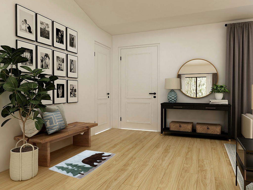 SKL Home Yellowstone Northern Woods Rug, Multicolored in Transitional Minimalistic Entryway