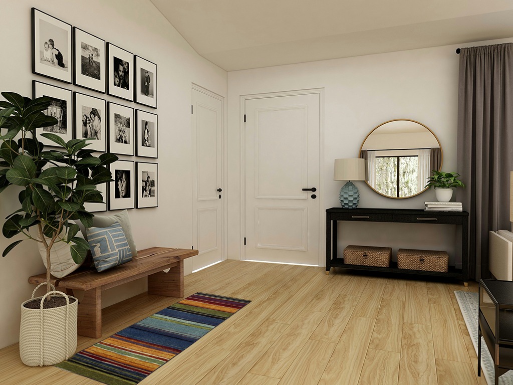 ‎Contemporary ‎Stain Resistant, Fade resistant, Durable, Washable Rug in Transitional Minimalistic Entryway