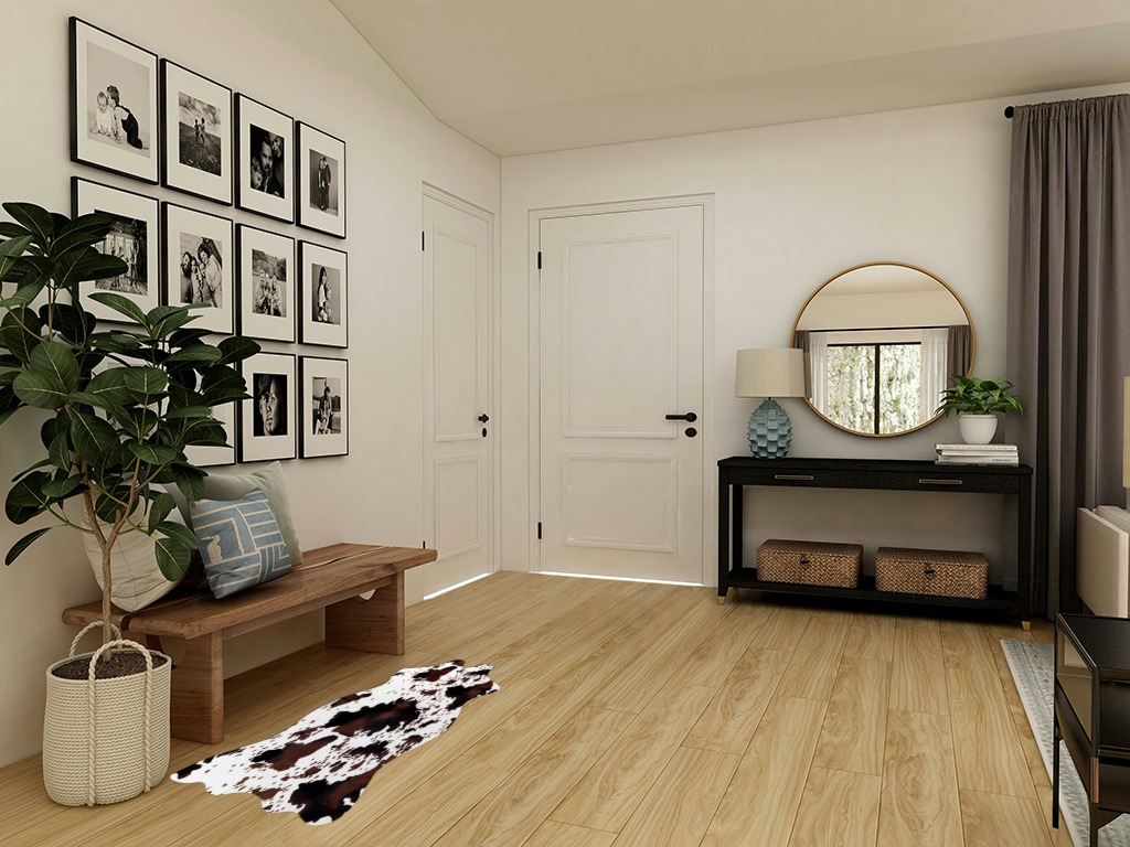 Sgizoku Cow Print Rug Faux Cowhide Rug Cute Area Rug Fun Western Room Decor Cow Rugs for Living Room Bedroom Non-Slip (43 inches x 29 inches) in Transitional Minimalistic Entryway