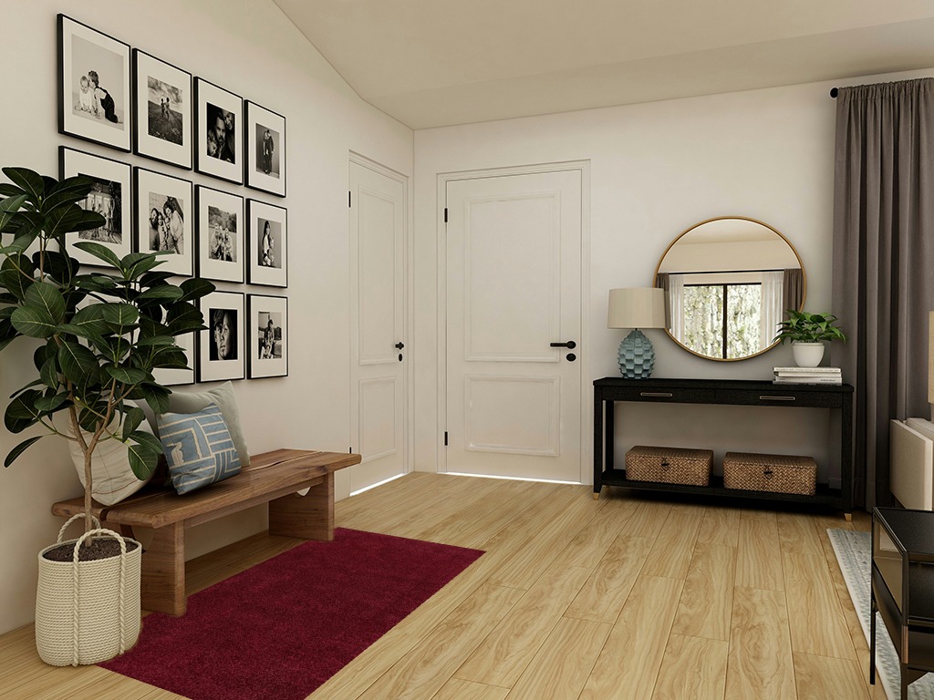 Haze Solid Low-Pile Indoor Area-Rug in Transitional Minimalistic Entryway