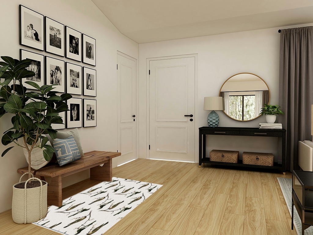 Area Rug, Winter Cardinals Merry Christmas Rug, 2x3 Feet Rugs for Living Room Bedroom Kids Room Kids Room Nursery Classroom, Non-Slip Comrft Carpet Washable Rug in Transitional Minimalistic Entryway