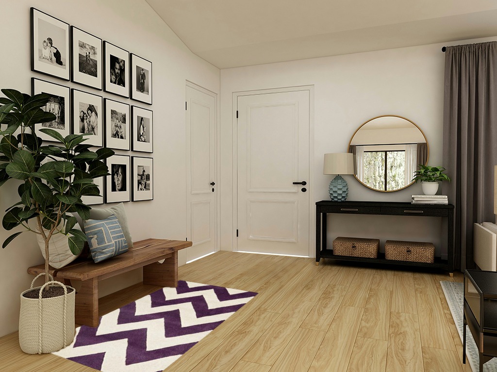 SAFAVIEH Chatham Collection Accent Rug - 3' x 5', Purple & Ivory, Handmade Chevron Wool, Ideal for High Traffic Areas in Entryway, Living Room, Bedroom (CHT715F) in Transitional Minimalistic Entryway