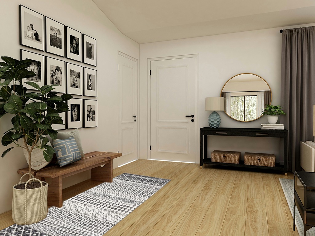 Hauteloom Constantinople Moroccan Trellis Bohemian Hallway, Entryway, Kitchen Runner Rug - Traditional Farmhouse Carpet - Black, Gray, White - 2'7" X 7'3" in Transitional Minimalistic Entryway
