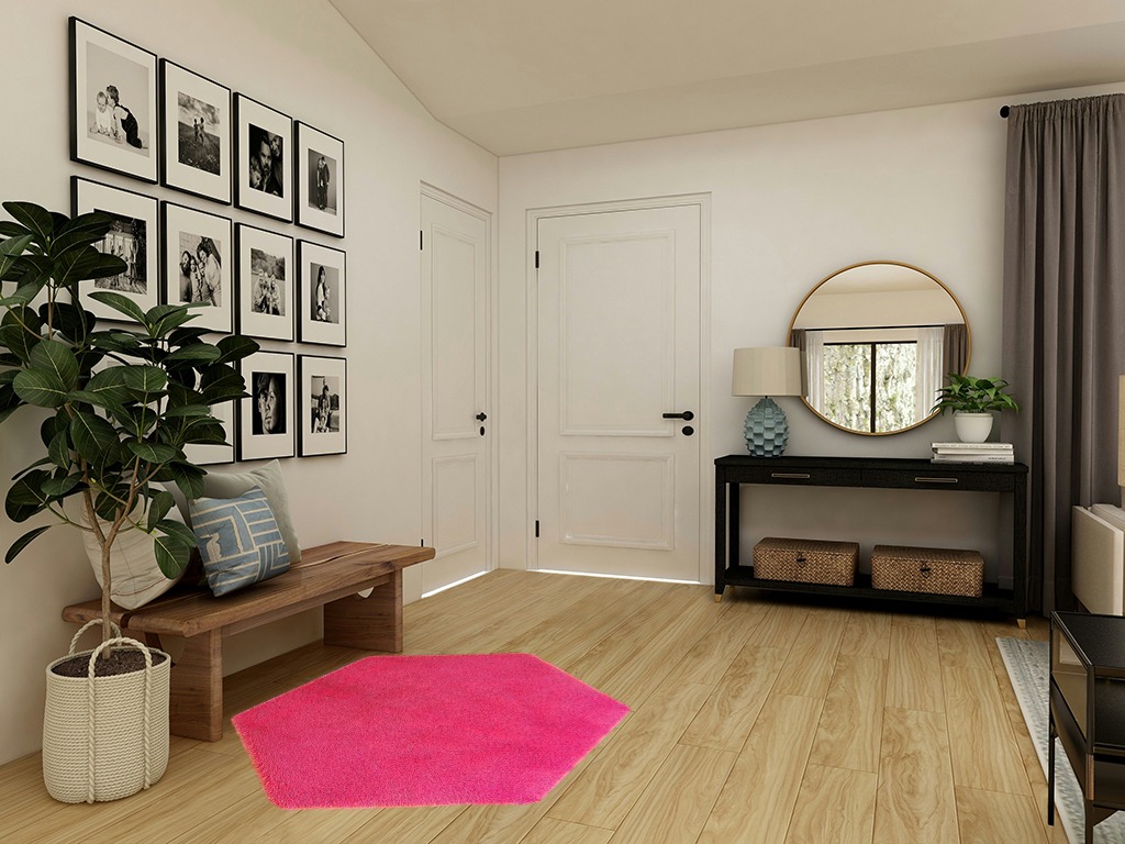 junovo Ultra Soft Rug in Transitional Minimalistic Entryway