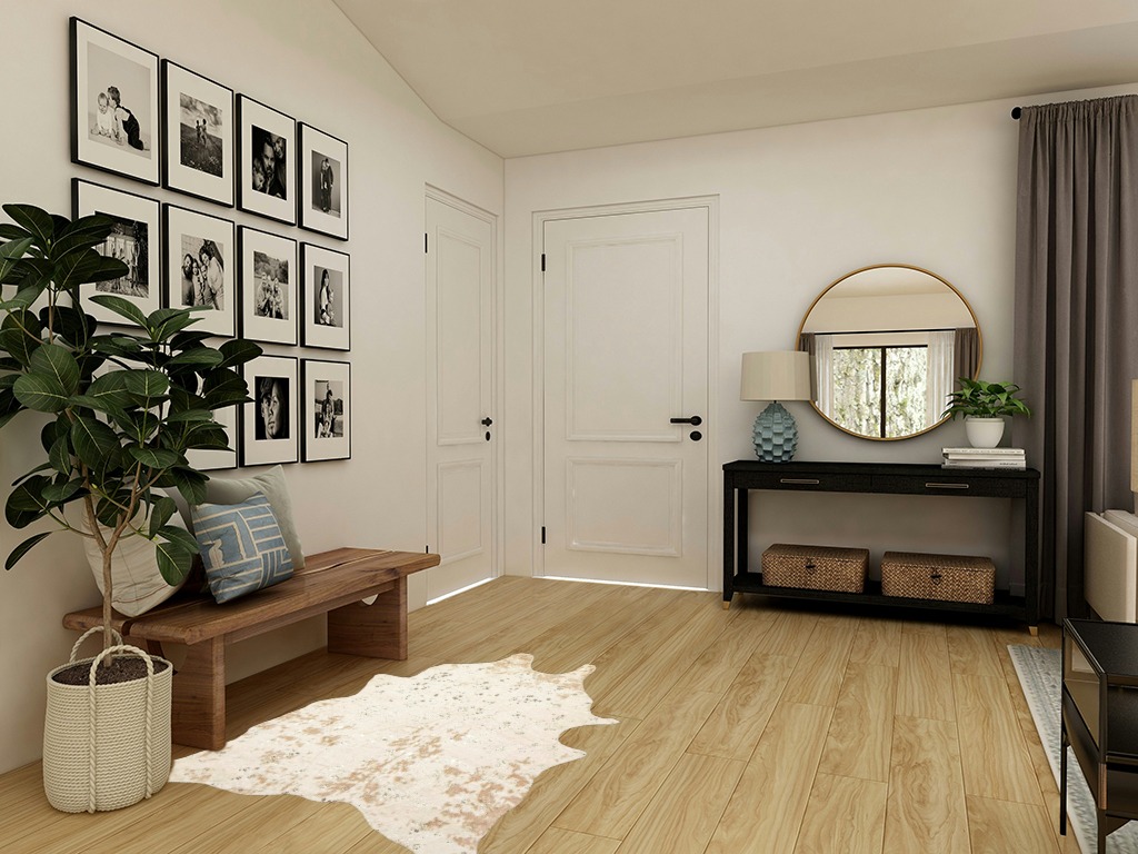 NuLOOM Iraida Contemporary Faux Cowhide Area Rug, 3' 10" x 5', Off-white in Transitional Minimalistic Entryway