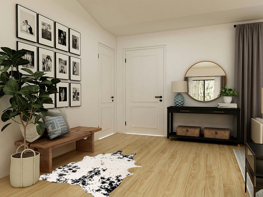 nuLOOM Marcia Machine Washable Faux Cowhide Accent Rug, 3' 10" x 5', Black in Transitional Minimalistic Entryway