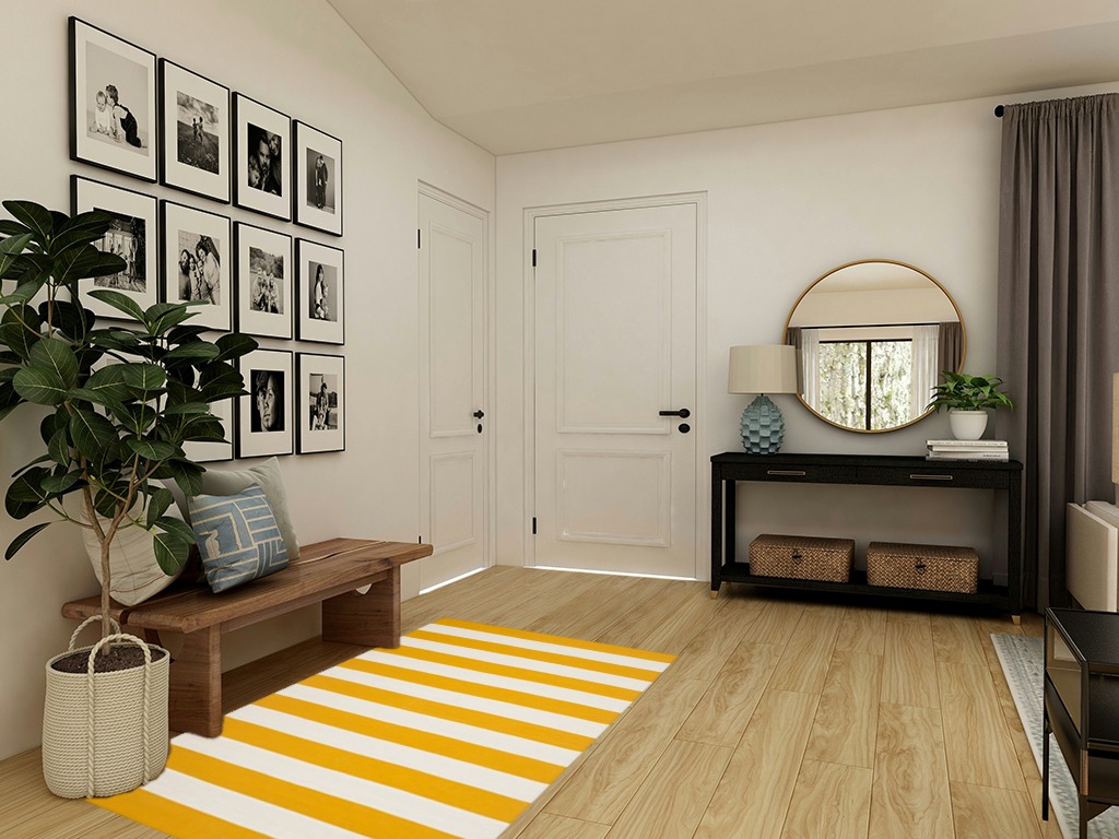 SAFAVIEH Montauk Collection Accent Rug - 4' x 6', Yellow & Ivory, Handmade Flat Weave Boho Farmhouse Cotton Stripe, Ideal for High Traffic Areas in Entryway, Living Room, Bedroom (MTK712A) in Transitional Minimalistic Entryway