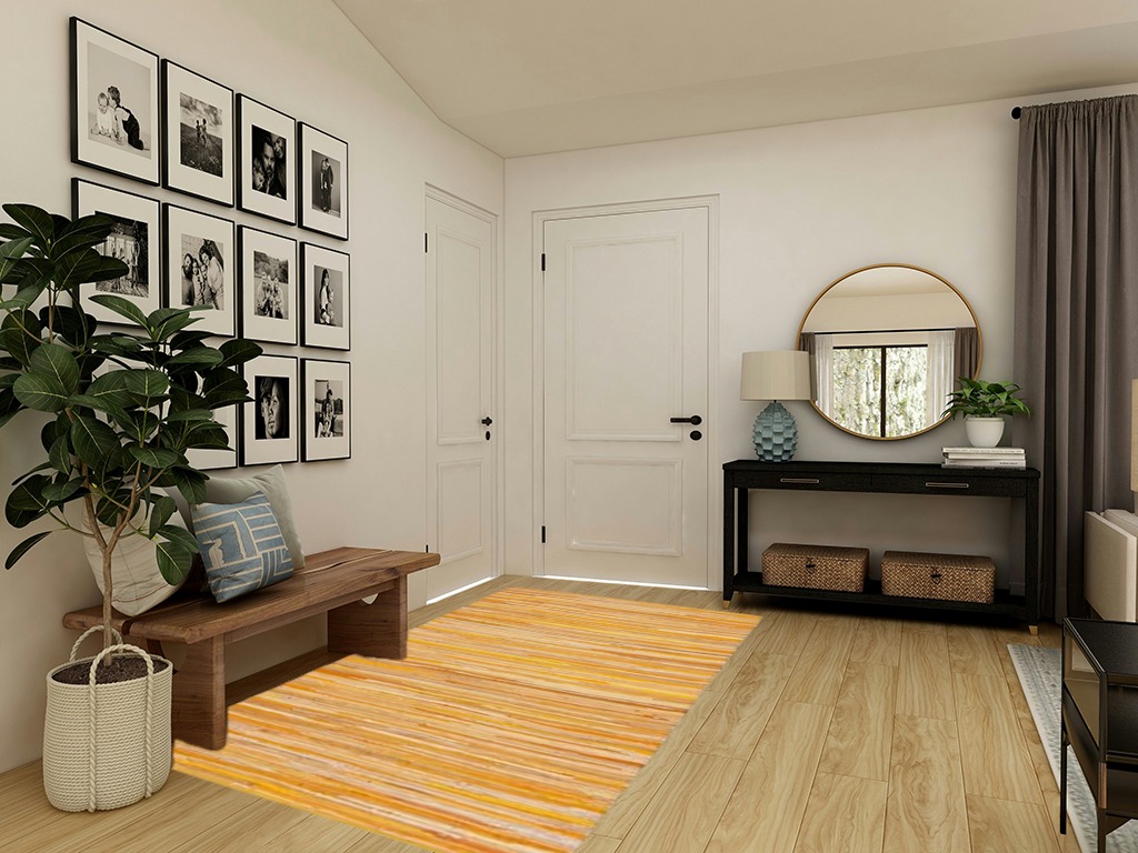 SAFAVIEH Rag Rug Collection Area Rug - 5' x 8', Yellow & Multi, Handmade Boho Stripe Cotton, Ideal for High Traffic Areas in Living Room, Bedroom (RAR130H) in Transitional Minimalistic Entryway