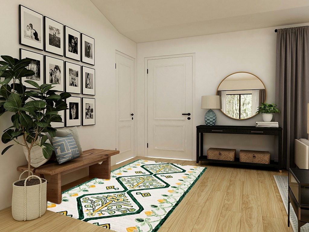 SAFAVIEH Aspen Collection Area Rug - 5' x 8', Ivory & Yellow, Handmade Moroccan Boho Tribal Wool, Ideal for High Traffic Areas in Living Room, Bedroom (APN703C) in Transitional Minimalistic Entryway