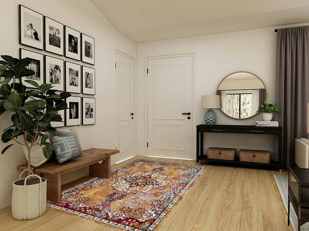 SAFAVIEH Savannah Collection 5'1" x 7'6" Yellow / Yellow SVH628H Boho Chic Area Rug in Transitional Minimalistic Entryway