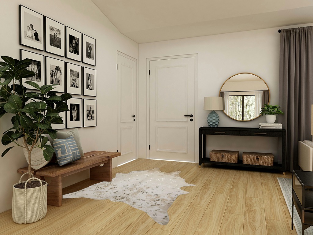 LAKKH Fourtue 4.2x6ft Faux Cowhide Rug - Synthetic Cow Hide Rug - Cowhide Rug Faux - Cowhide Rugs for Living Room Bedroom & Home Office - Plush Synthetic Fur w/ Soft Backing (Gold & Cream) (L-02) in Transitional Minimalistic Entryway