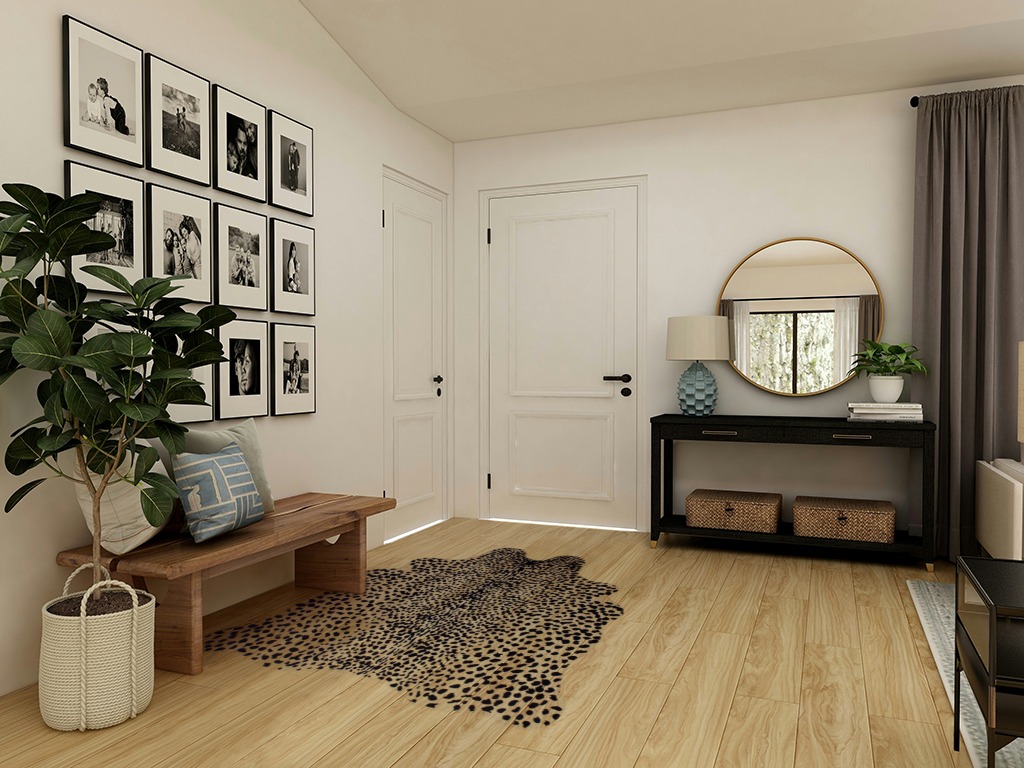 MustMat Faux Animal Rug Black and White Leopard Print Rugs for Living Room Approx 4.5'x6.2' in Transitional Minimalistic Entryway
