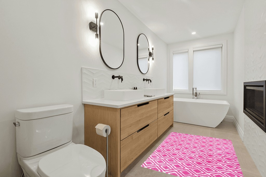 Soft Area Rugs for Bedroom Living Room in Scandinavian Neutral bathroom