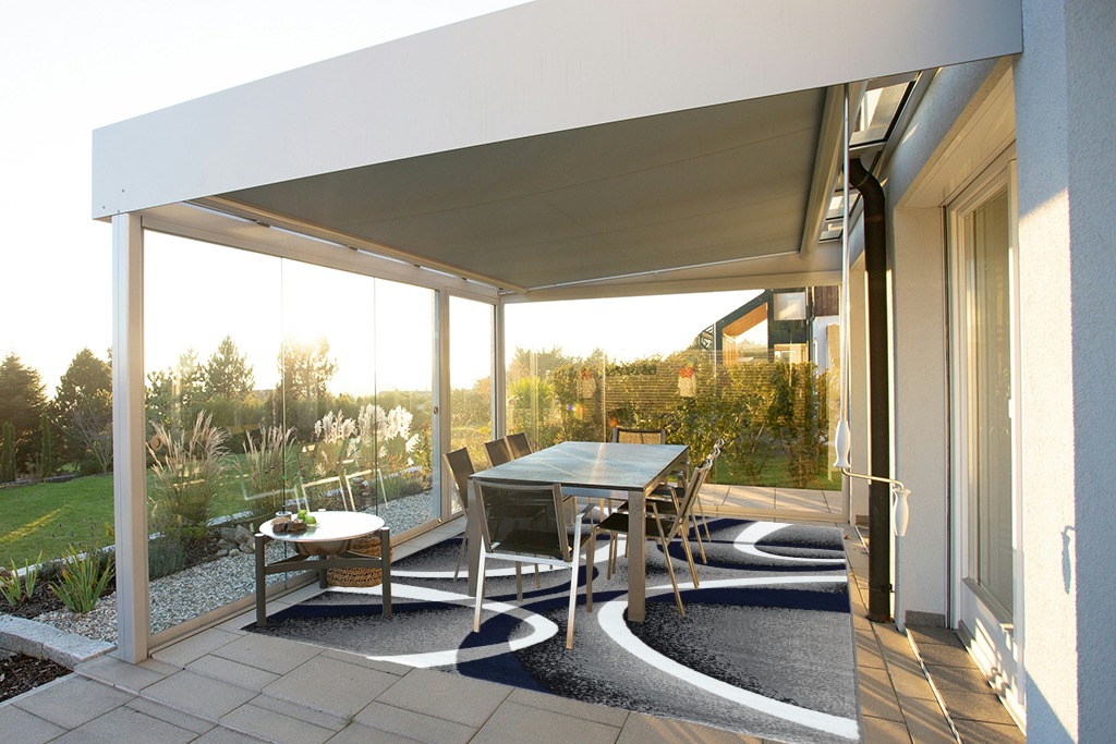 GLORY RUGS Area Rug 8x10 Navy Door Mat Modern Swirls Carpet Bedroom Living Room Contemporary Dining Accent Sevilla Collection 4816 in Silver and Grey Outdoor Patio