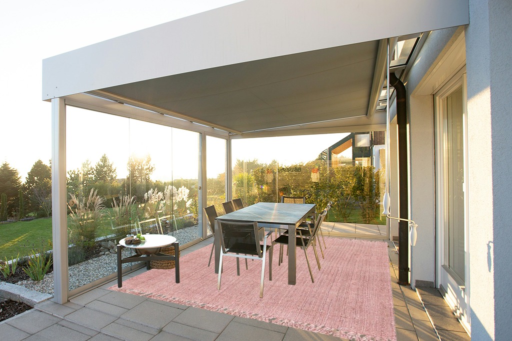 nuLOOM Daniela Farmhouse Chunky Jute Area Rug, 8x10, Baby Pink in Silver and Grey Outdoor Patio