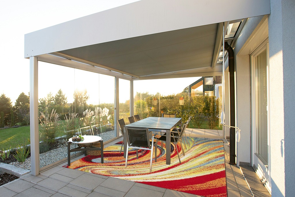 Home Dynamix Adja Modern Area Rug, Splash (7'10" x 10'2") in Silver and Grey Outdoor Patio