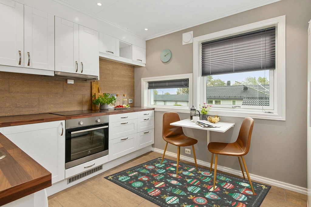 4'x6' | Machine Washable Area Rug | Kid & Pet Friendly | Indoor Rug | Festive ... in Wood and White Small Kitchen