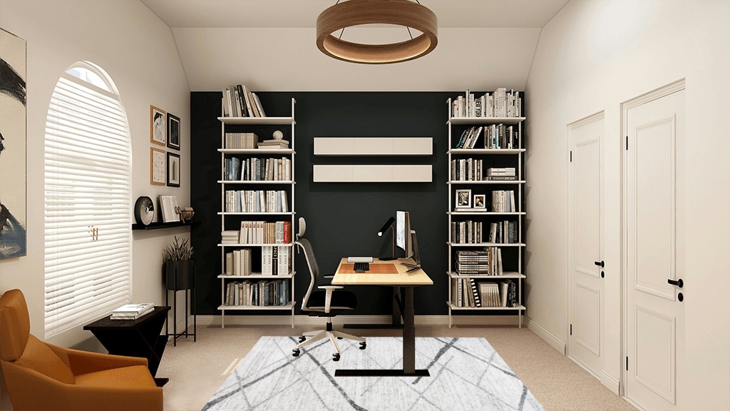 NuLOOM Thigpen Contemporary Area Rug, 4' x 6', Grey in White and Black Home Office