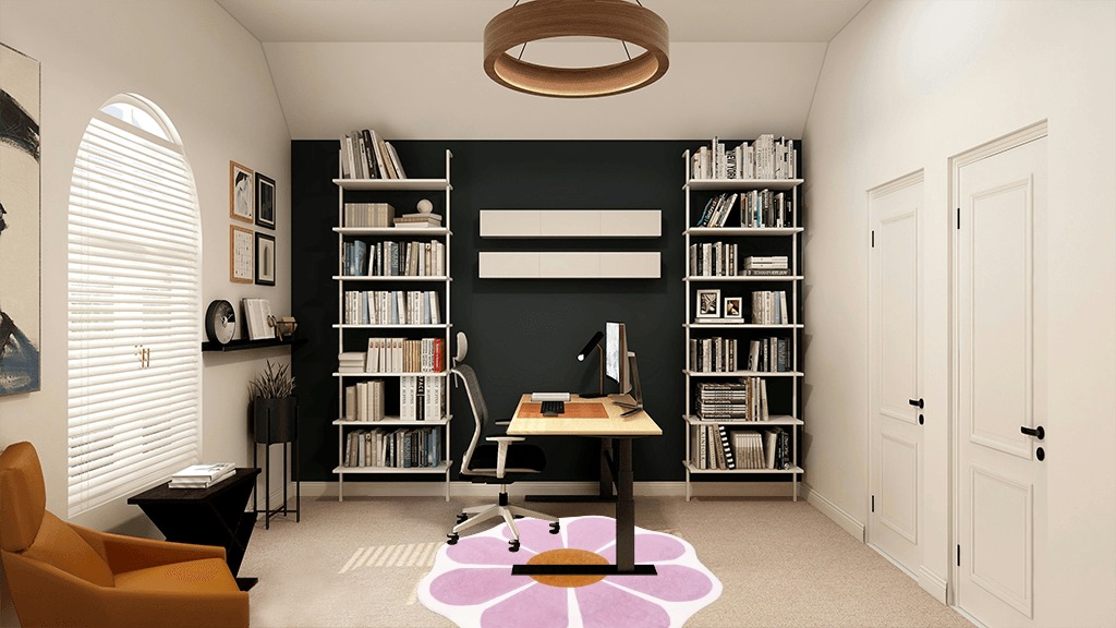 USTIDE Pink Flower Shaped Rug 47x47 Inch, Washable Flower Shaped Rug Soft Flower Rugs for Bedroom in White and Black Home Office