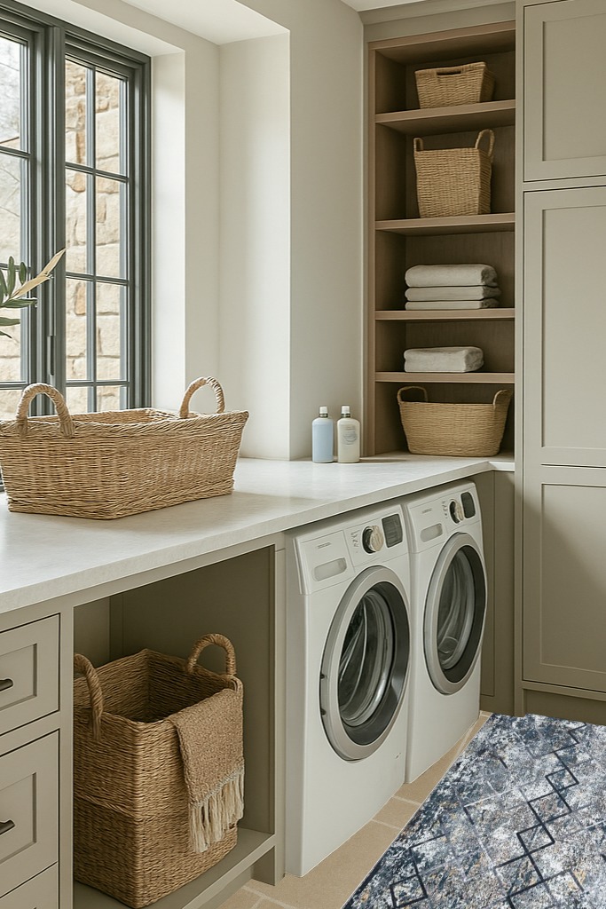 NATOLIA DECOR Runner for Bedroom in Sage Green Laundry Room