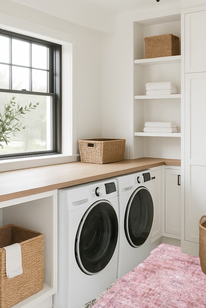 DECOMALL Runner Rug in Traditional Laundry Room