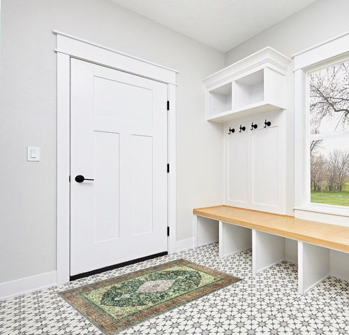 NATOLIA DECOR Area Rug in White Modern Entryway
