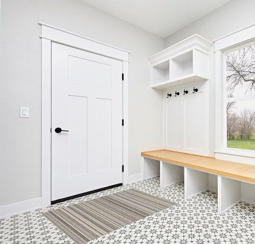 Mainstays Carnival 3ft. x 5ft. Striped Earth Tones Throw Rug in White Modern Entryway