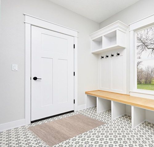 Jodi Handmade Flatweave Cotton Ivory/Steel Grey Area Rug Laurel Foundry Modern ... in White Modern Entryway