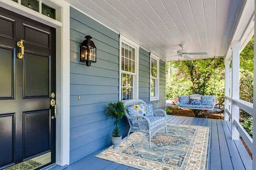 VK VK·LIVING Washable Rug, 5'x7' Stain Resistant Washable Rug, Machine Washable Rug with Non-Slip,Vintage Bohemian Area Rug for Living Room Bedroom Dining Home Office Area Rug (Blue, 5'x7') in Light Blue Patio