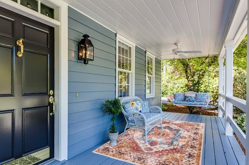 ULTSOFE Area Rug 5x8, Rugs for Living Room Bedroom, Soft Large Rug Vintage Rug Floor Print Orange Accent Rug for Kitchen Dining Room Nursery Home Office, Throw Rug Non-Shedding Washable Rug in Light Blue Patio