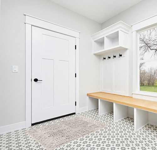 JONATHAN Y MOH210A-3 Ziri Moroccan Geometric Indoor Farmhouse Area-Rug Bohemian Minimalistic Easy-Cleaning Bedroom Kitchen Living Room Non Shedding, 3 X 5, Cream,Gray in White Modern Entryway