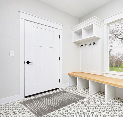 JONATHAN Y MOH205B-3 Aya Berber Stripe Geometric Indoor Farmhouse Area-Rug Bohemian Minimalistic Striped Easy-Cleaning Bedroom Kitchen Living Room Non Shedding, 3 X 5, Gray,Cream in White Modern Entryway