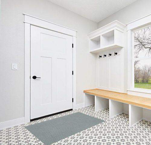 LINLA Dual Surface Felt+Rubber Non-Slip Rug Pad, 3'x5', 1/4" Thick, Strong Grip Cushioning Support Pad, Double-Side Anti-Skid , Safe for All Floor and Finishes, Extra Comfort in White Modern Entryway