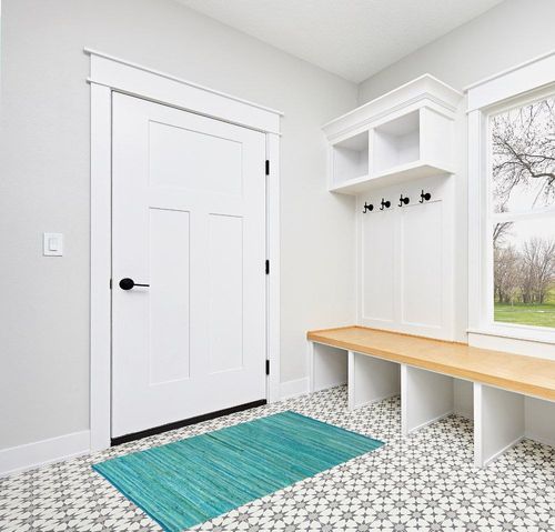 100% Cotton Rag Rug 3x5 Feet (36"x60") Multicolor Chindi Rug - Hand Woven & Reversible for Living Room Kitchen Entryway Rug - Teal in White Modern Entryway