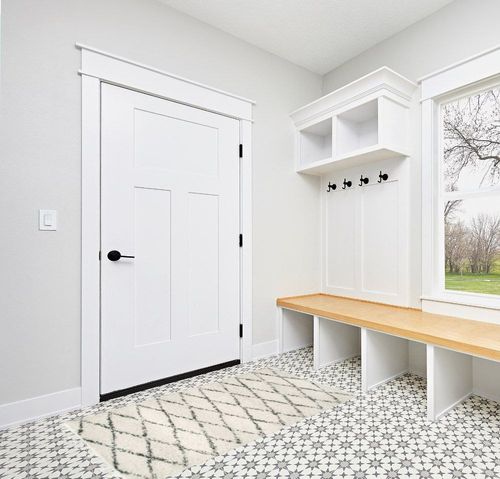 Mansel Lattice Power Loom Performance Off White Rug AllModern Rug Size: Runner 2 ... in White Modern Entryway