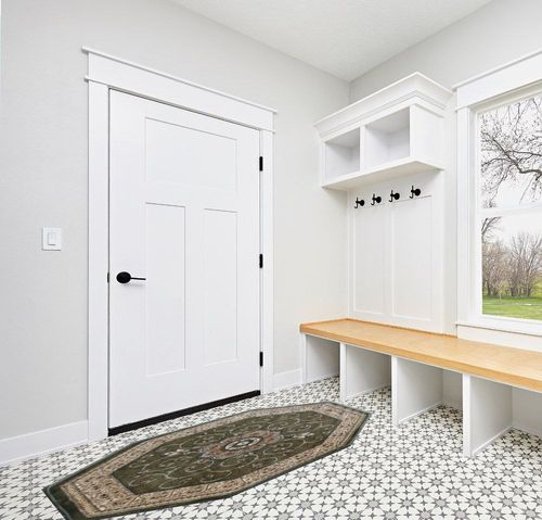 Masada Rugs, Traditional Octagon Area Rug Design 404 Green (7 Feet 3 Inch x 7 Feet 3 Inch) Octagon in White Modern Entryway
