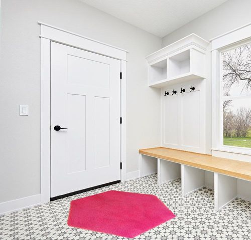 junovo Ultra Soft Rug in White Modern Entryway
