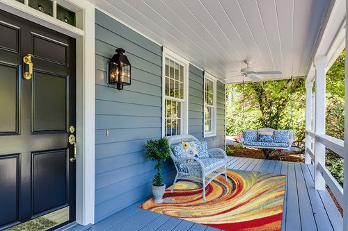 Home Dynamix Adja Modern Area Rug, Splash (5'2" x 7'2") in Light Blue Patio