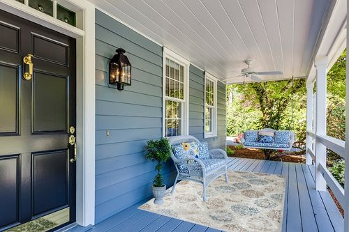 Home Dynamix Boho Andorra Transitional Damask Area Rug, Ivory/Navy Blue, 5'2"x7'2" in Light Blue Patio